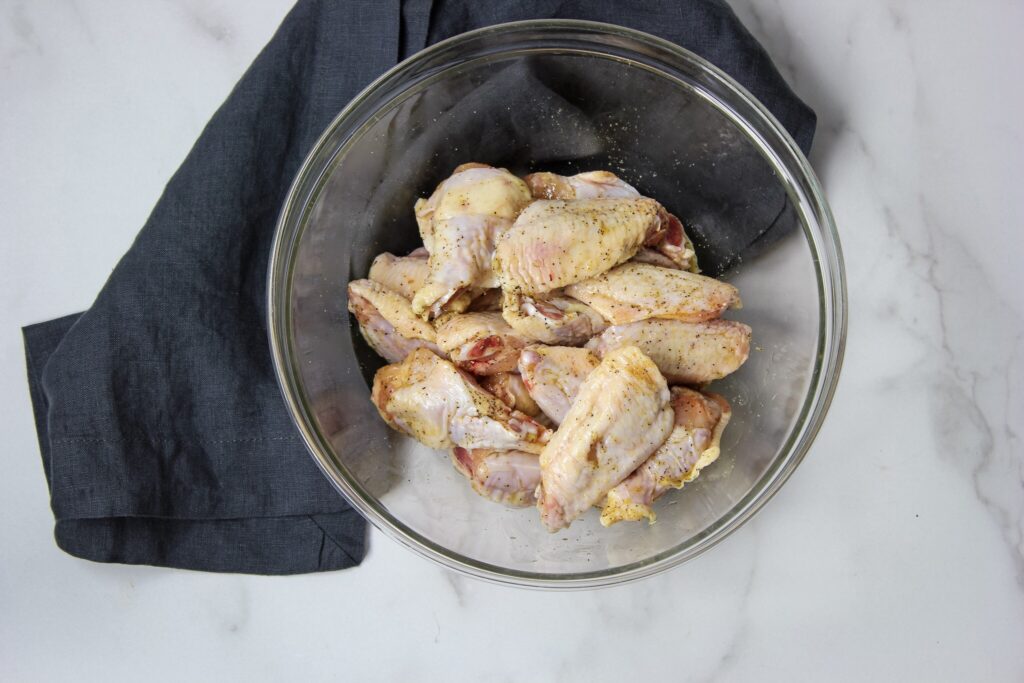 Chicken Wings for Oven Baked Chicken in bowl