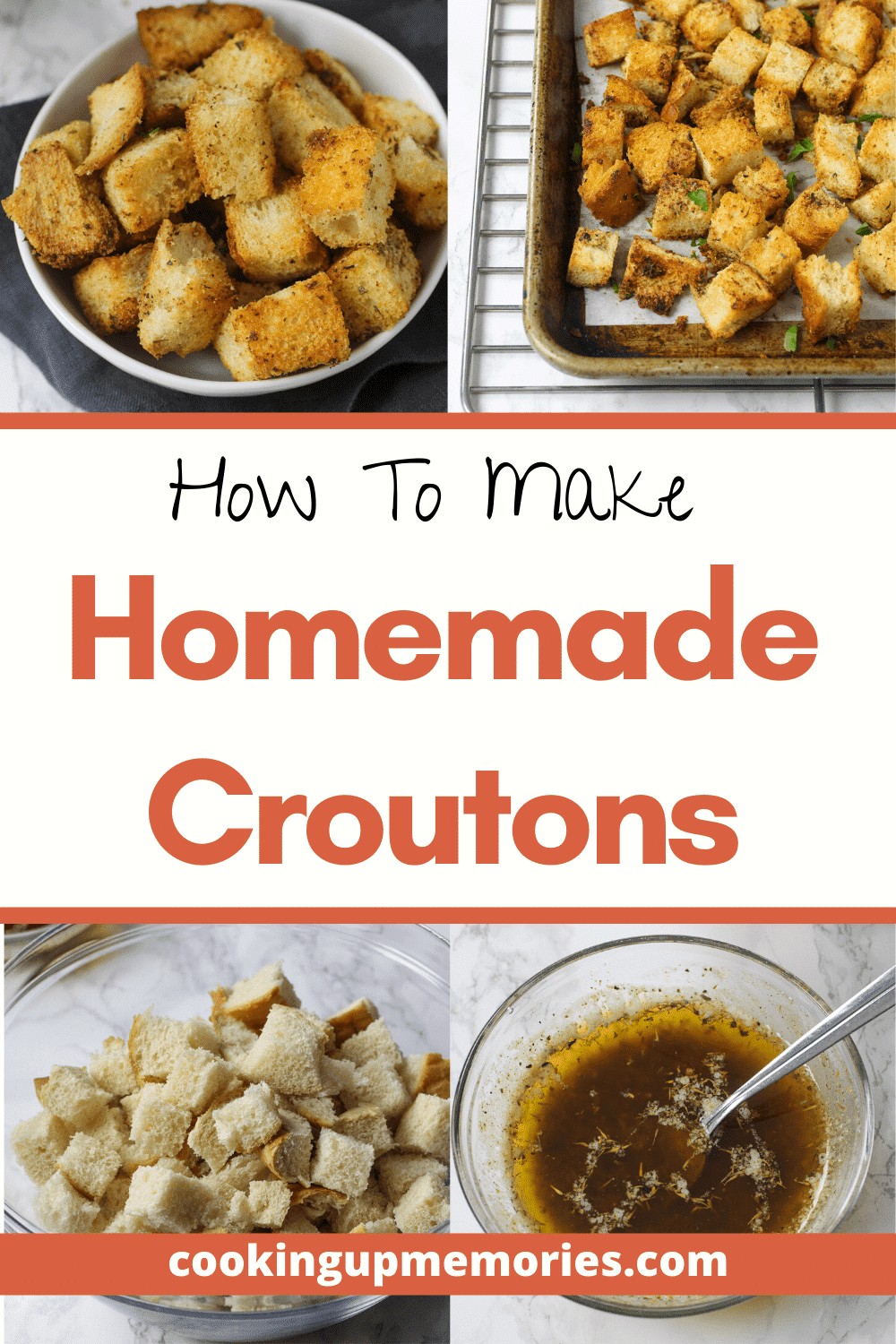 Easy Homemade Croutons Cooking Up Memories   How To Make Croutons 