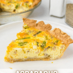 Asparagus Sausage Quiche for breakfast