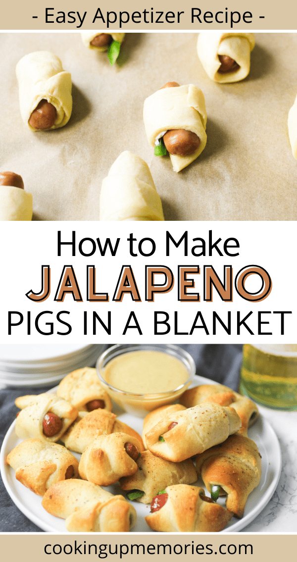 Easy Jalapeno Popper Pigs In A Blanket with Cream Cheese Cooking Up