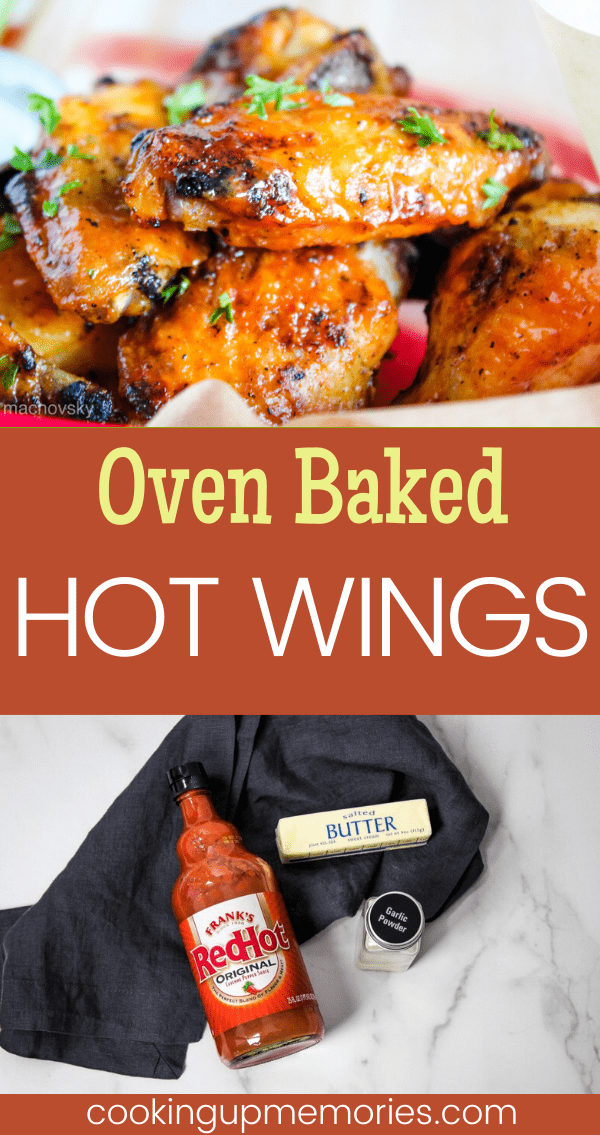 Oven Baked Hot Wings - Cooking Up Memories