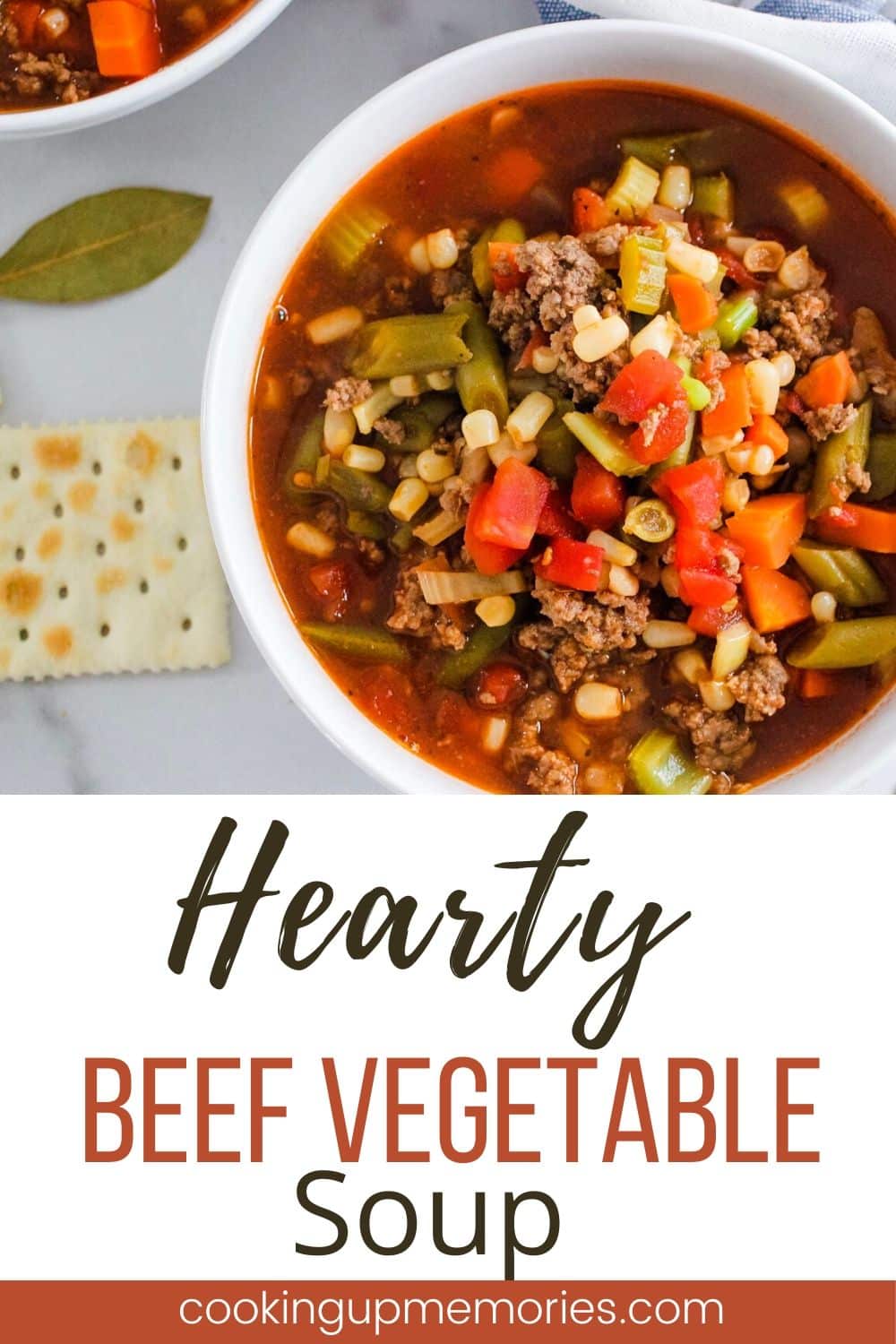 Hearty Beef Vegetable Soup - Cooking Up Memories