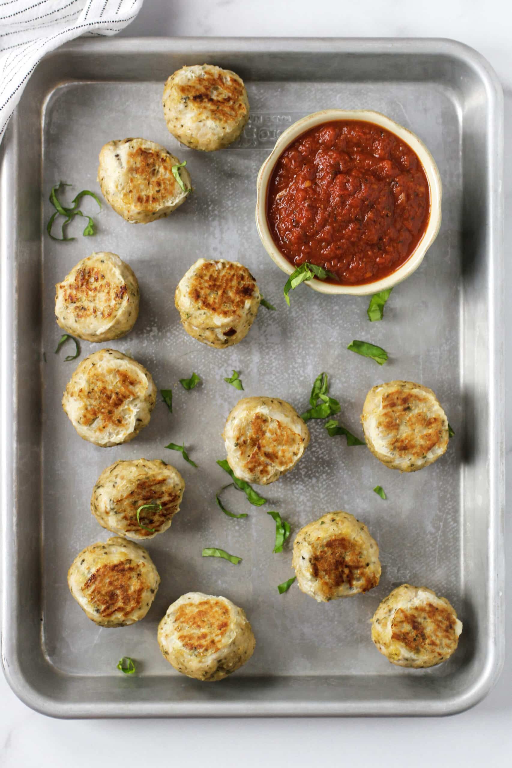 Italian Chicken Meatballs - Cooking Up Memories