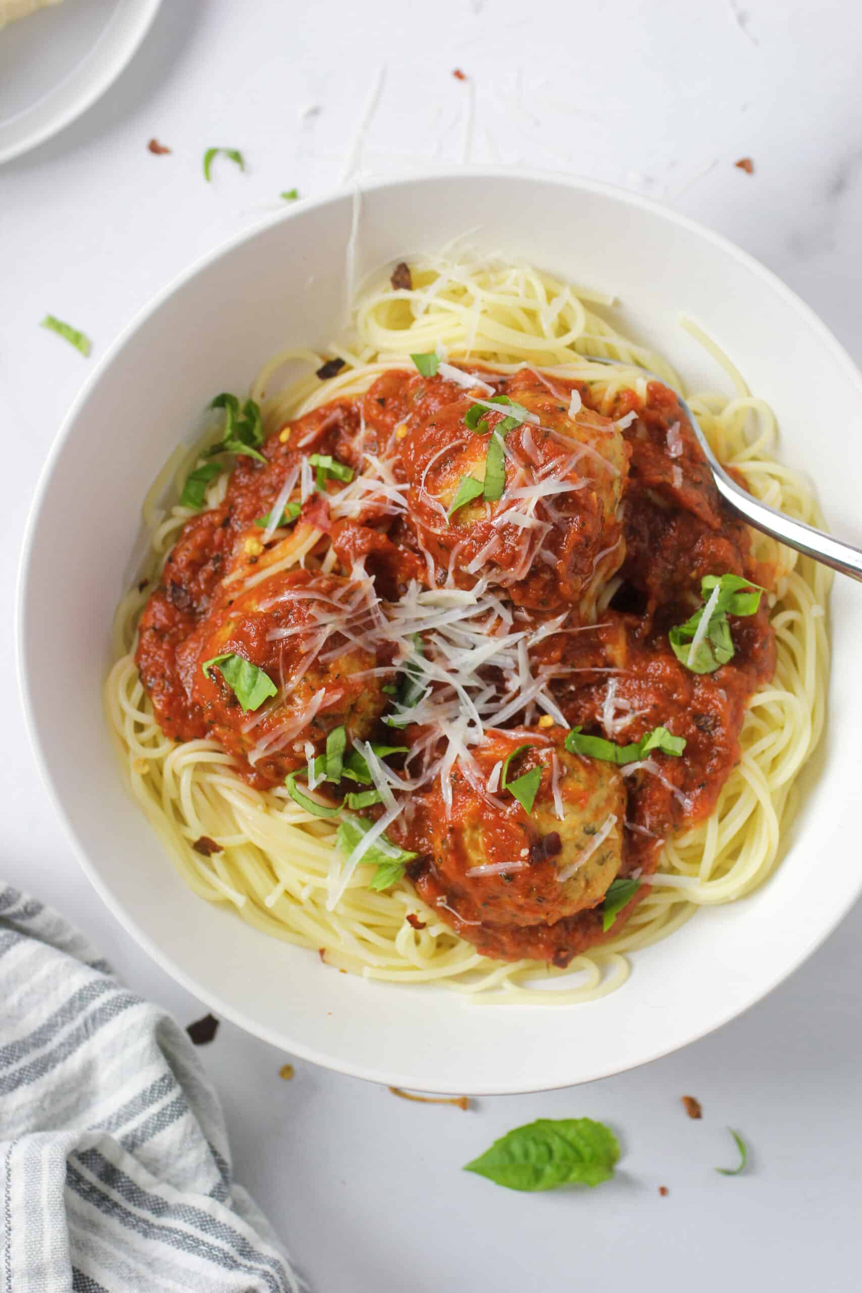 Italian Chicken Meatballs - Cooking Up Memories