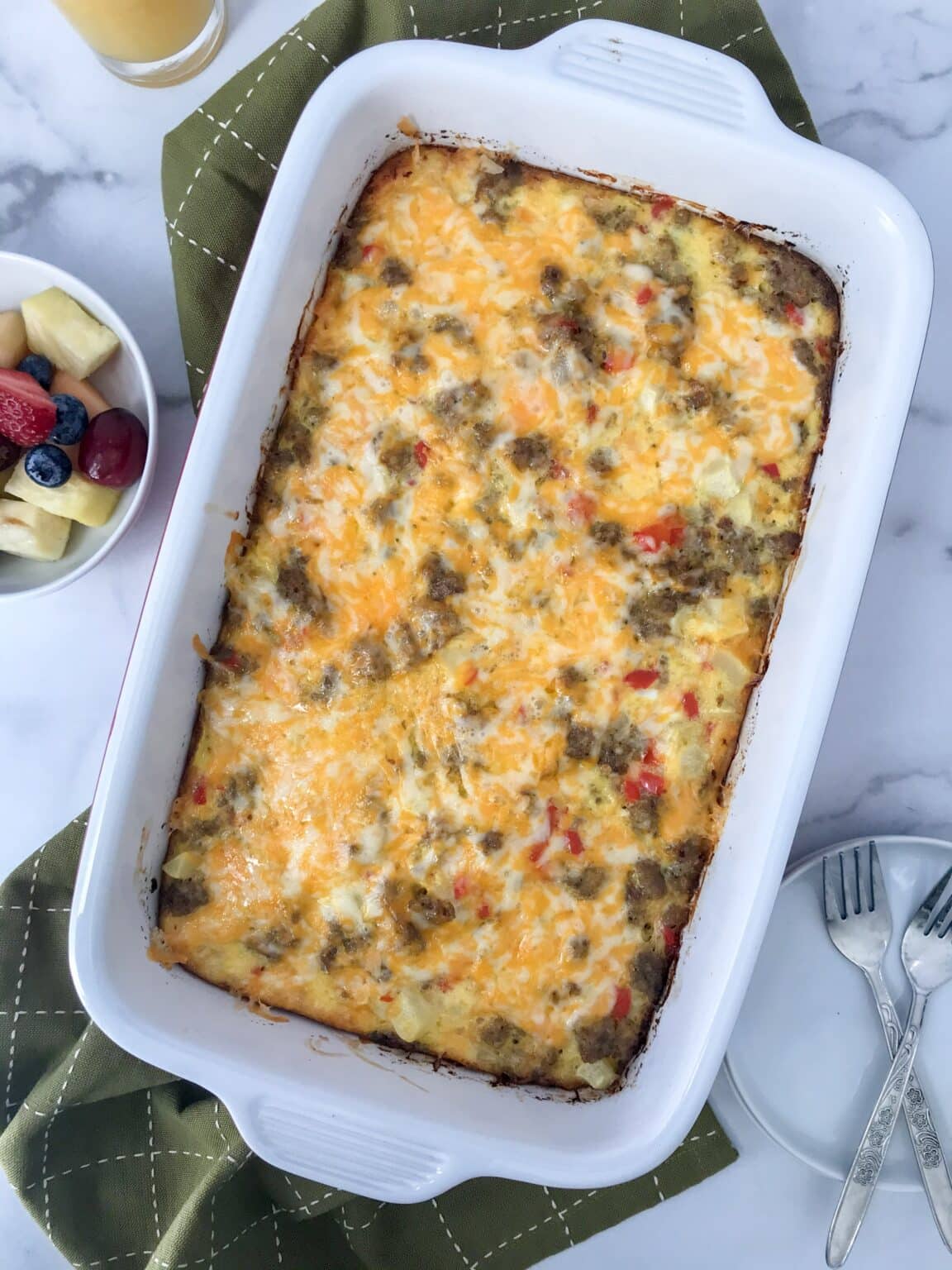 Cheesy Hash Brown Breakfast Casserole - Cooking Up Memories