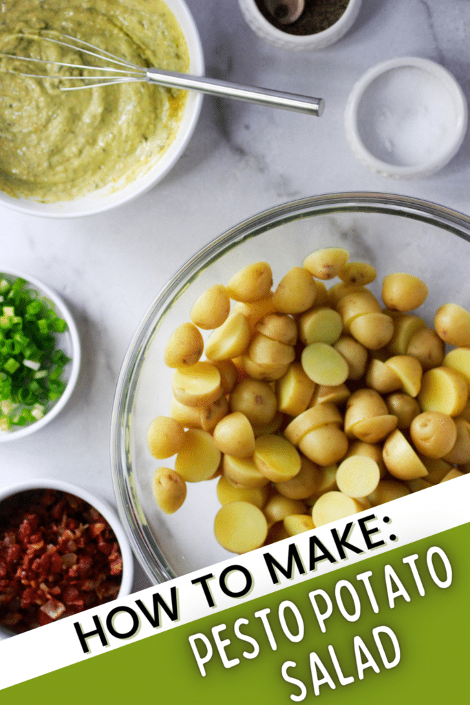 Potato Pesto Salad Recipe ingredients.