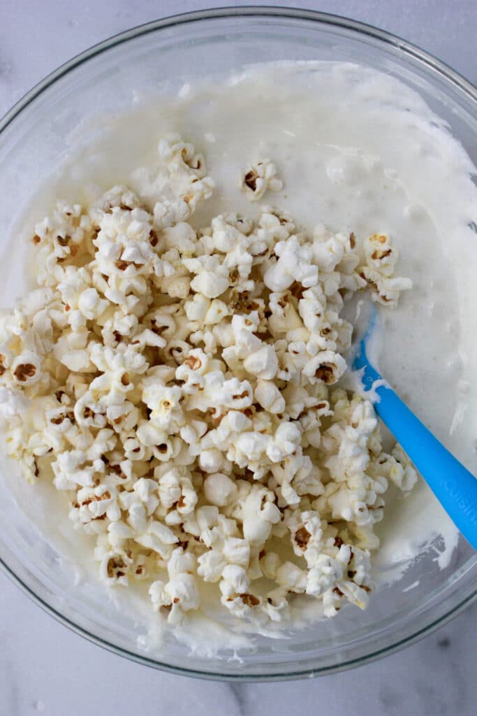 Popcorn mix for Halloween step 1