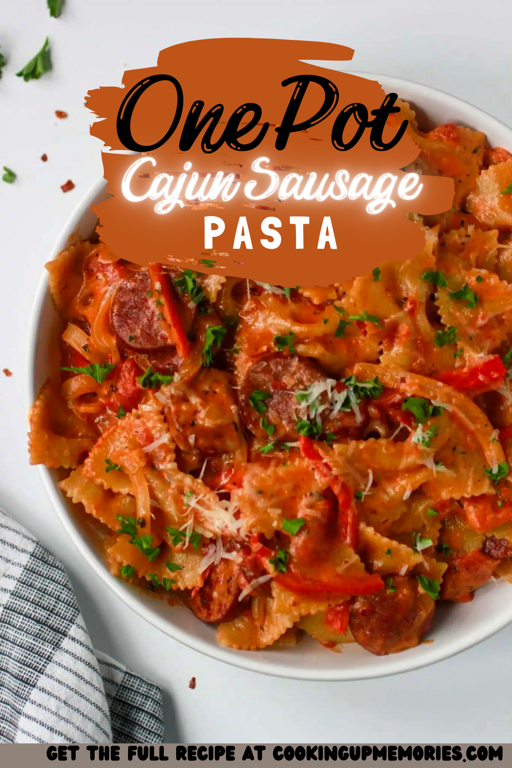 Creamy Cajun Sausage Pasta - Cooking Up Memories