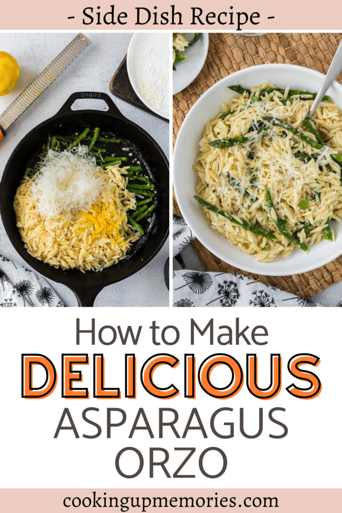 How to make delicious asparagus orzo text with pictures.