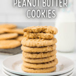 Pancake Mix Peanut Butter Cookies On Plate