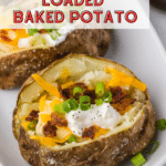 Air Fryer Loaded Baked Potatoes by Cookingupmemories.com