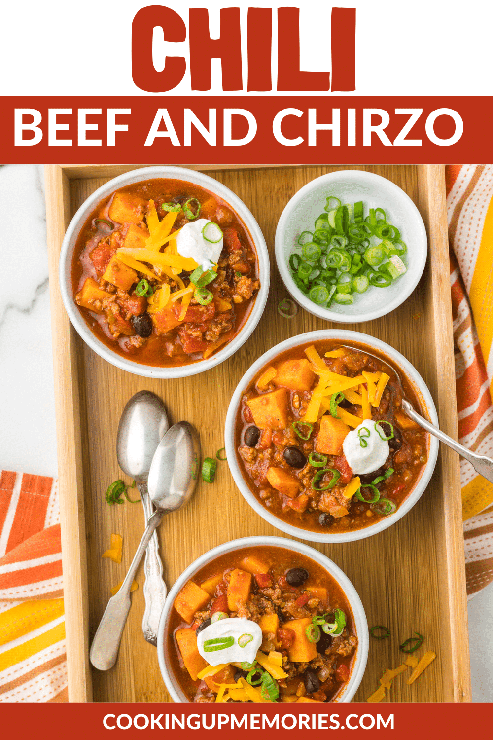 Beef and Chorizo Chili Recipe (Stovetop and Slow Cooker) - Cooking Up