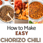 How to make chorizo chili pictures.