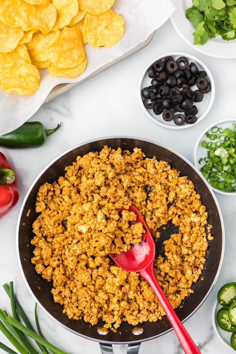 Easy Sheet Pan Chicken Nachos with Ground Chicken - Cooking Up Memories