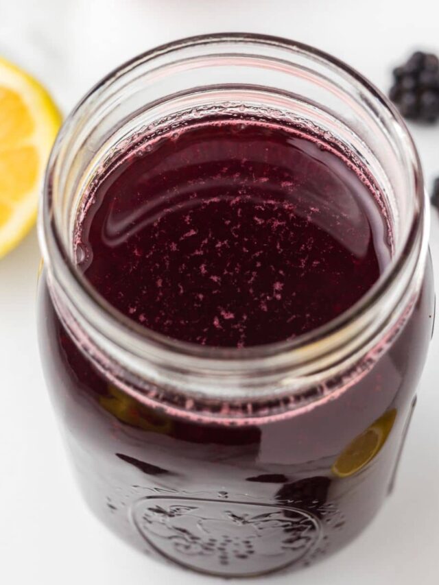 Easy Blackberry Simple Syrup Recipe Cooking Up Memories