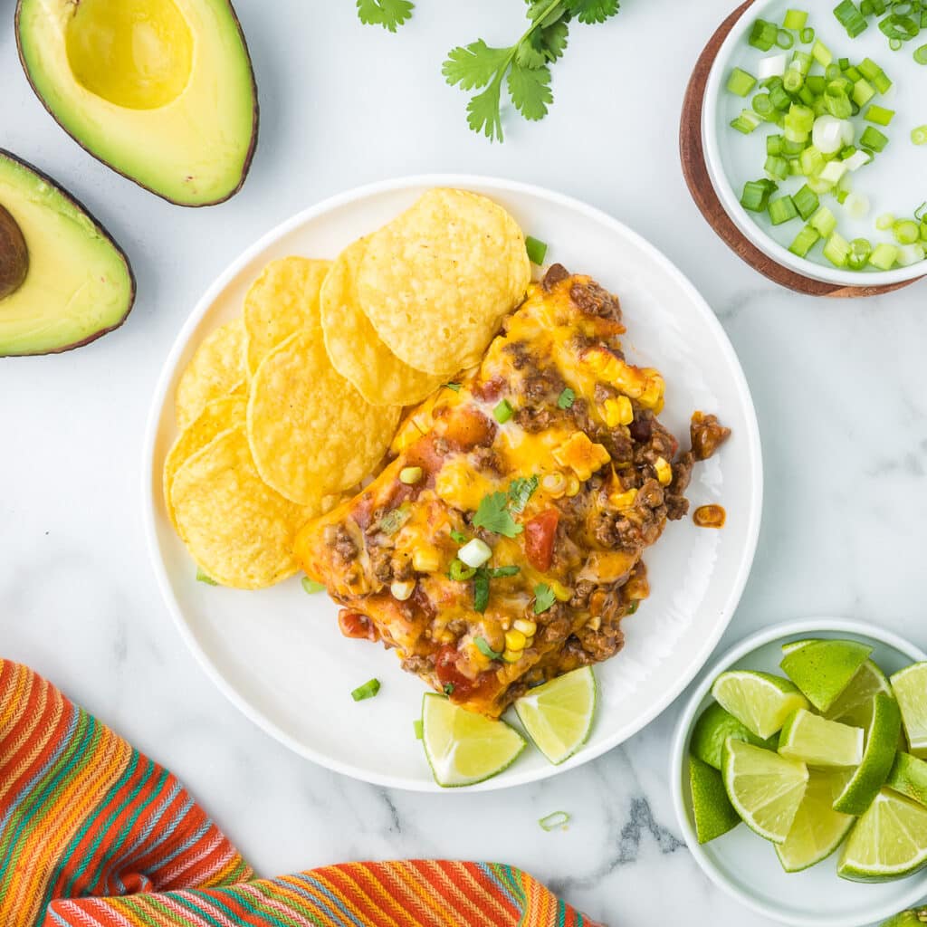 Ground Beef Cream Cheese Enchiladas - Cooking Up Memories