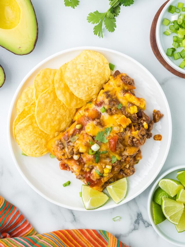 Beef Enchilada Recipe - Casserole Style - Cooking Up Memories