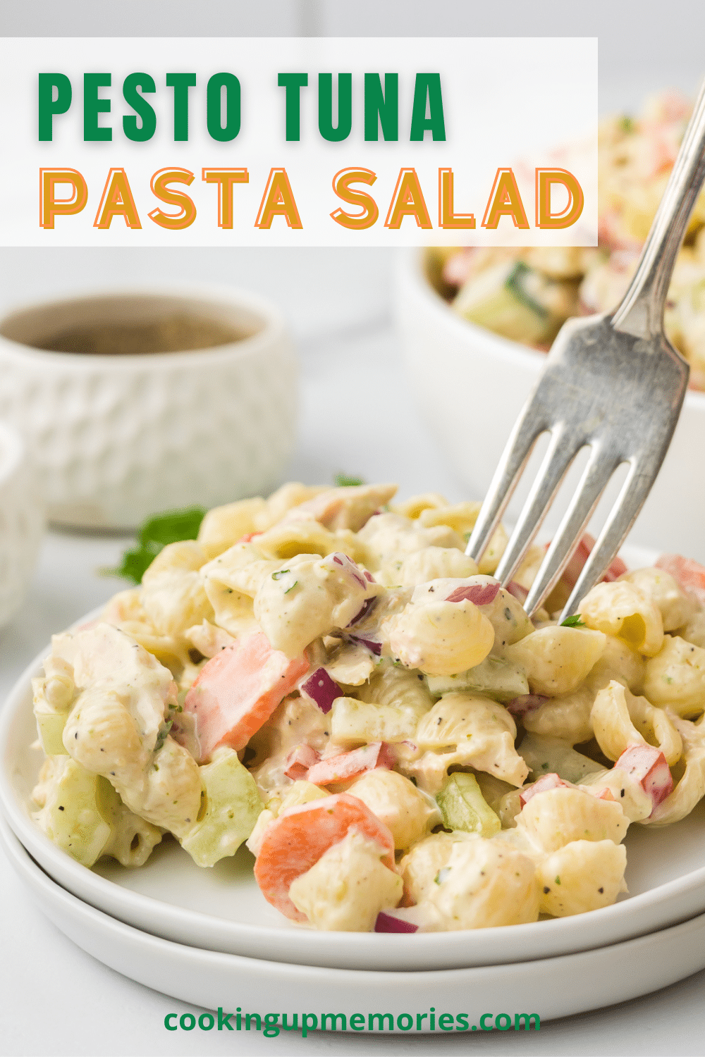 Pesto Pasta Tuna Salad Cooking Up Memories