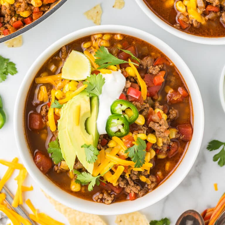 No Bean Taco Soup