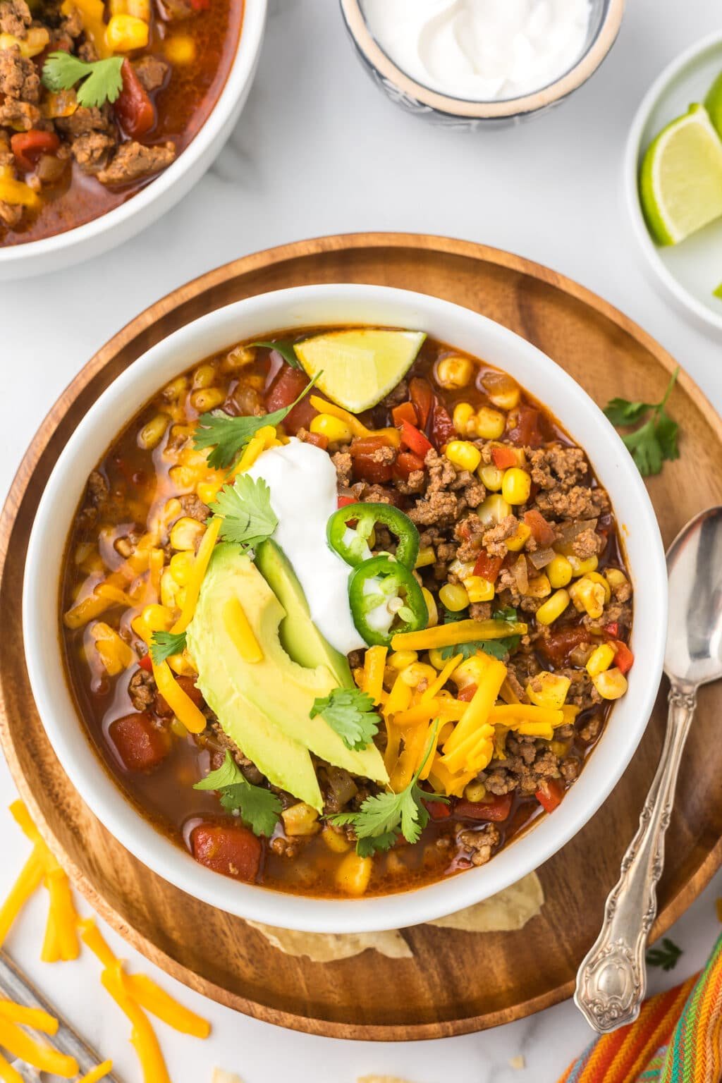 No Bean Taco Soup - Cooking Up Memories