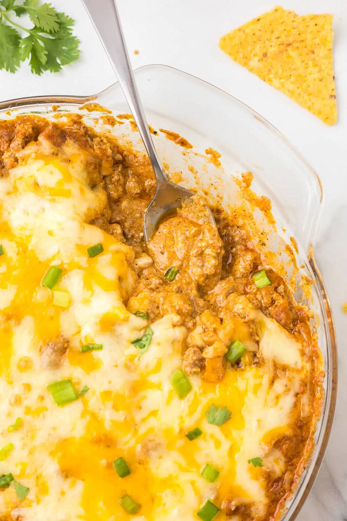 Hot Taco Dip with Cottage Cheese