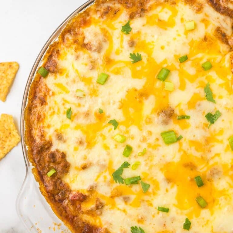 Hot Taco Dip with Cottage Cheese