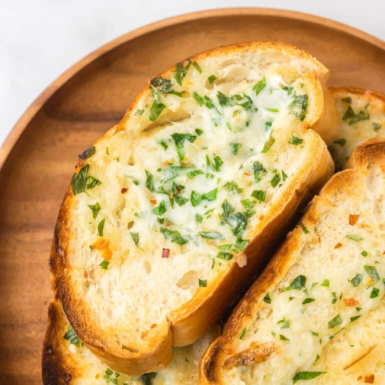 The Best Cheesy Stuffed Garlic Bread