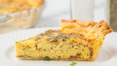 Caramelized Onion and Bacon Quiche