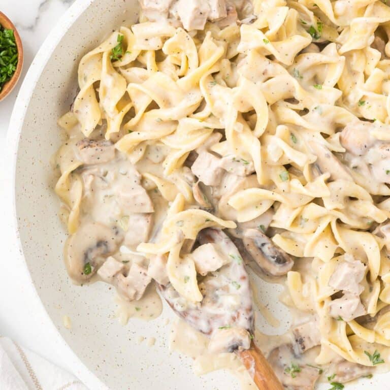 Leftover Pork Tenderloin Stroganoff