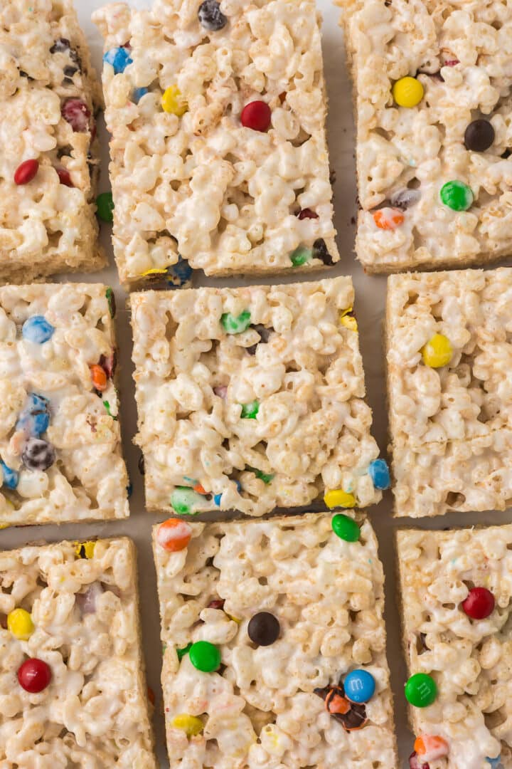 4-Ingredient M&M Rice Krispie Treat Recipe - Cooking Up Memories