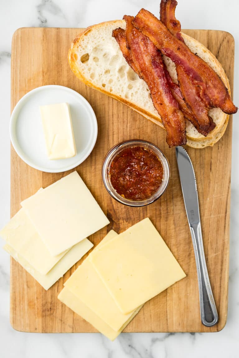 Havarti Grilled Cheese with Bacon and Jalapeno Jelly Cooking Up Memories