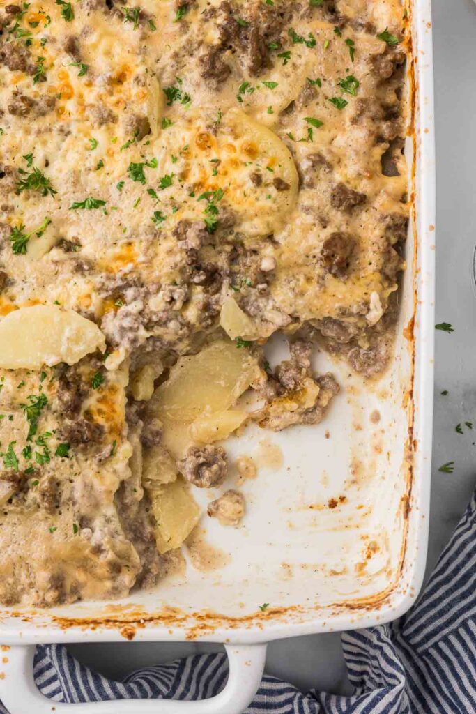 Hamburger Potato Stroganoff Dinner (Without Cream Soup) - Cooking Up ...