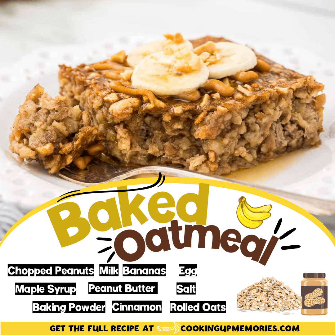 Peanut Butter Baked Oatmeal