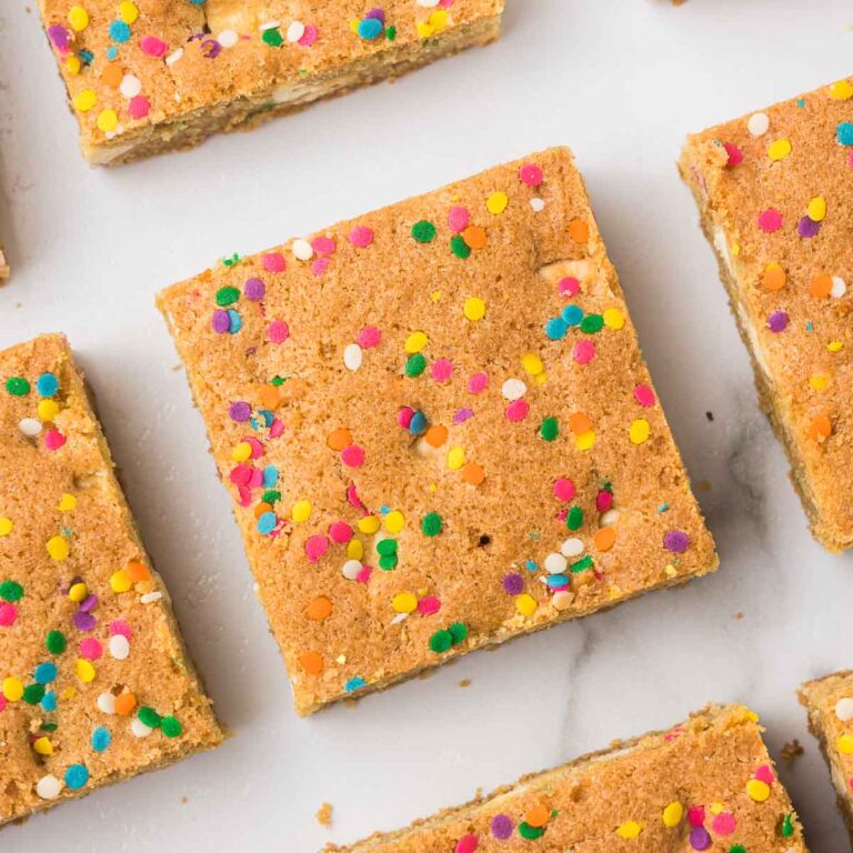 Birthday Cake Blondies