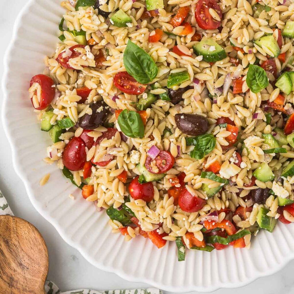 Greek Salad in a big bowl.