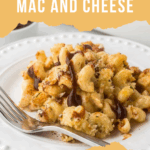 BBQ Chicken Mac N Cheese on plate