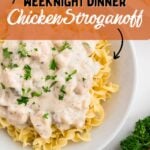 Easy Weeknight Dinner Chicken Stroganoff