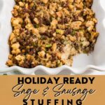 Holiday Ready Sage and Sausage Stuffing