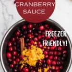 Make Ahead Cranberry Sauce