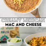 Creamy One Pot Mexican Mac and Cheese pin